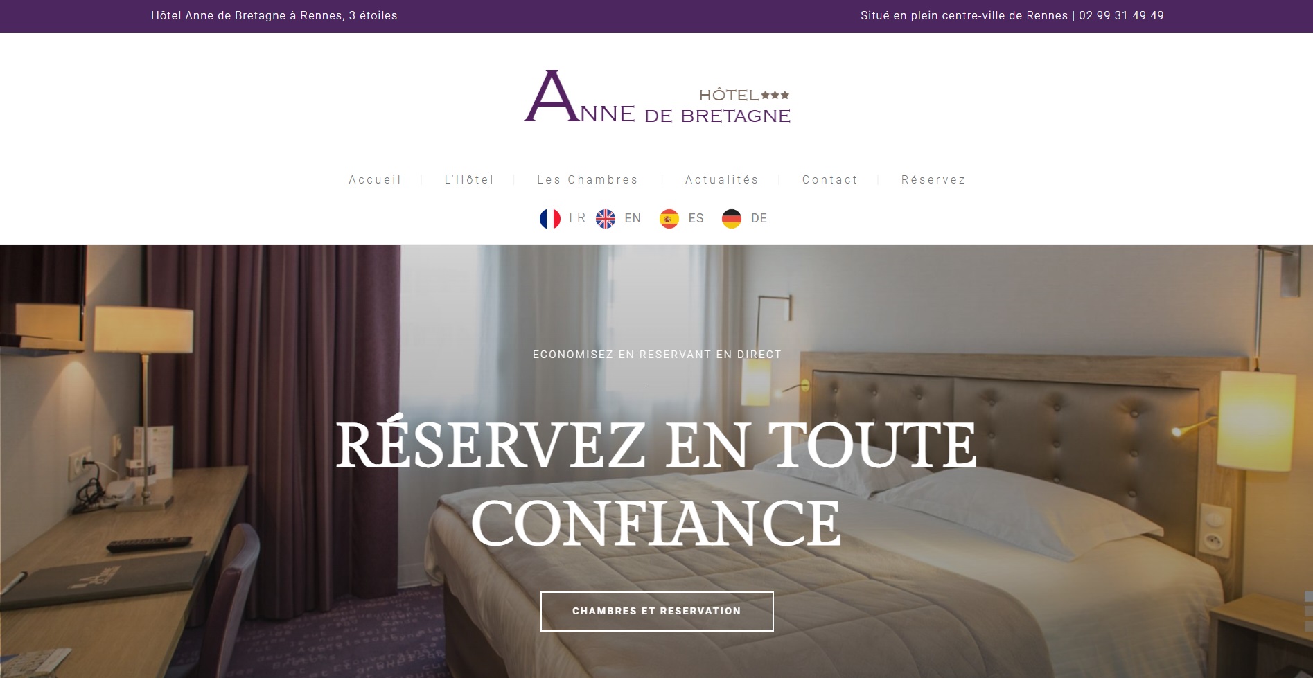  Hôtel Anne de Bretagne – Rennes - Hôtel à Rennes